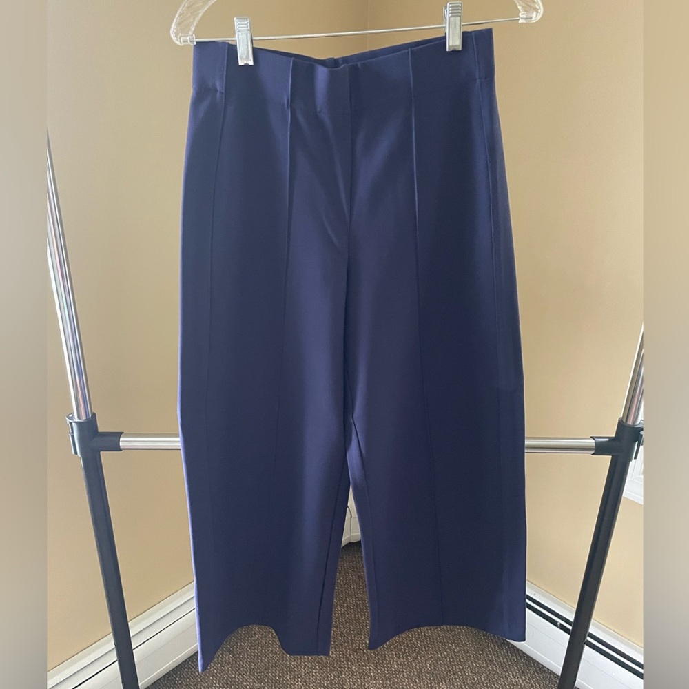 Wide leg navy pants. No tags, but never worn